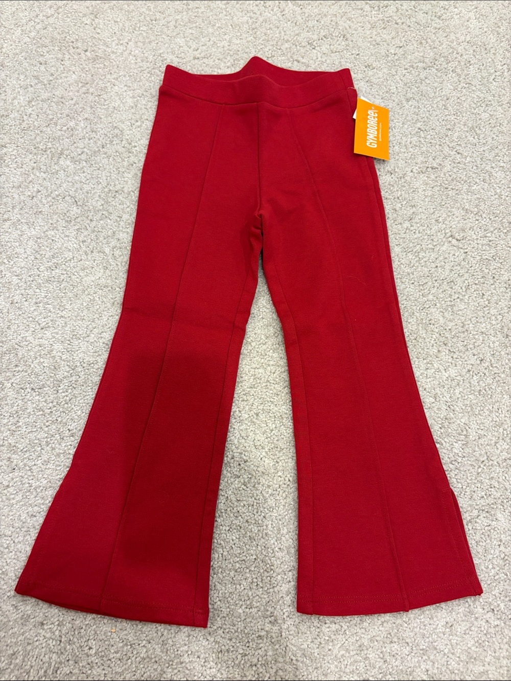 Gymboree Red Knit Flared Kids Pants